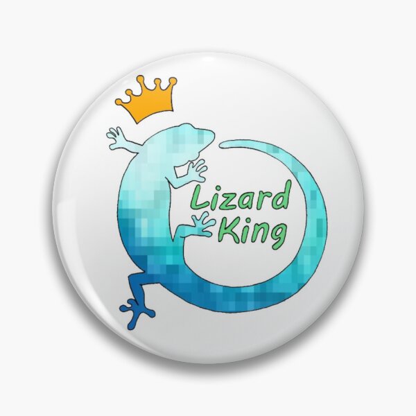 Artikelvorschau, Lizard King Blue Pixel entworfen und verkauft von LuckyLizardKing.