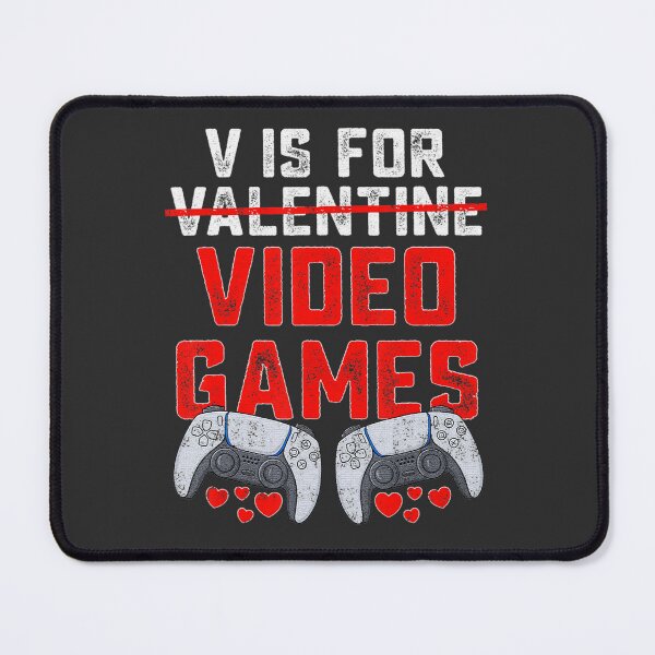 Item preview, V Is For Video Games Valentines Day Funny Boys Kids  designed and sold by sernasreymanu.