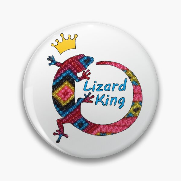Artikelvorschau, Eidechsenkönig-Logo, rosafarbenes Gewebe entworfen und verkauft von LuckyLizardKing.