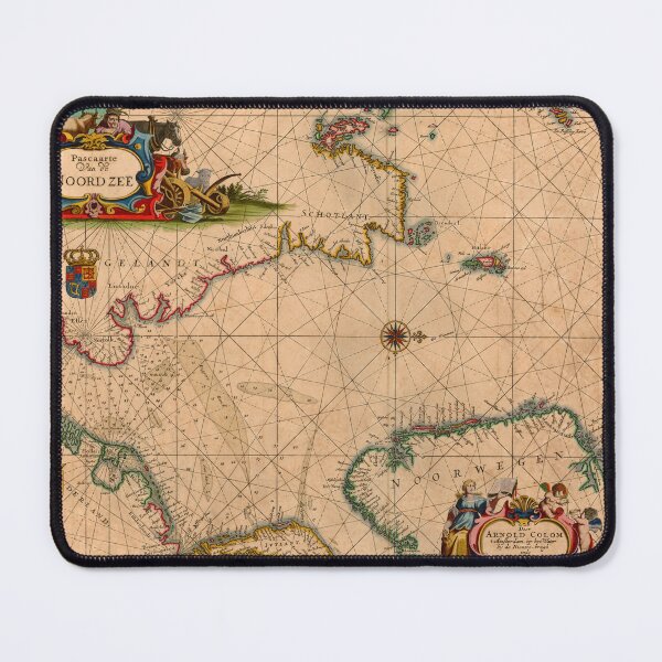 Item preview, Old vintage outh  map design designed and sold by micreations.