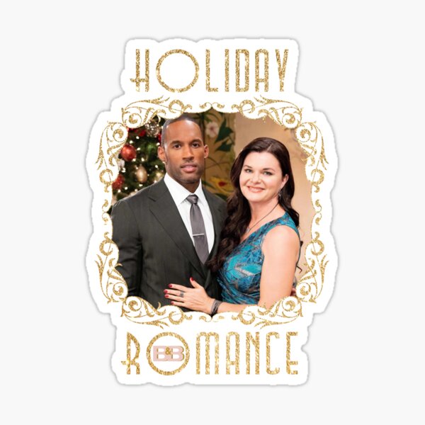 "B&B Holiday Romance! Carter & Katie (on Black)" Sticker For Sale By ...