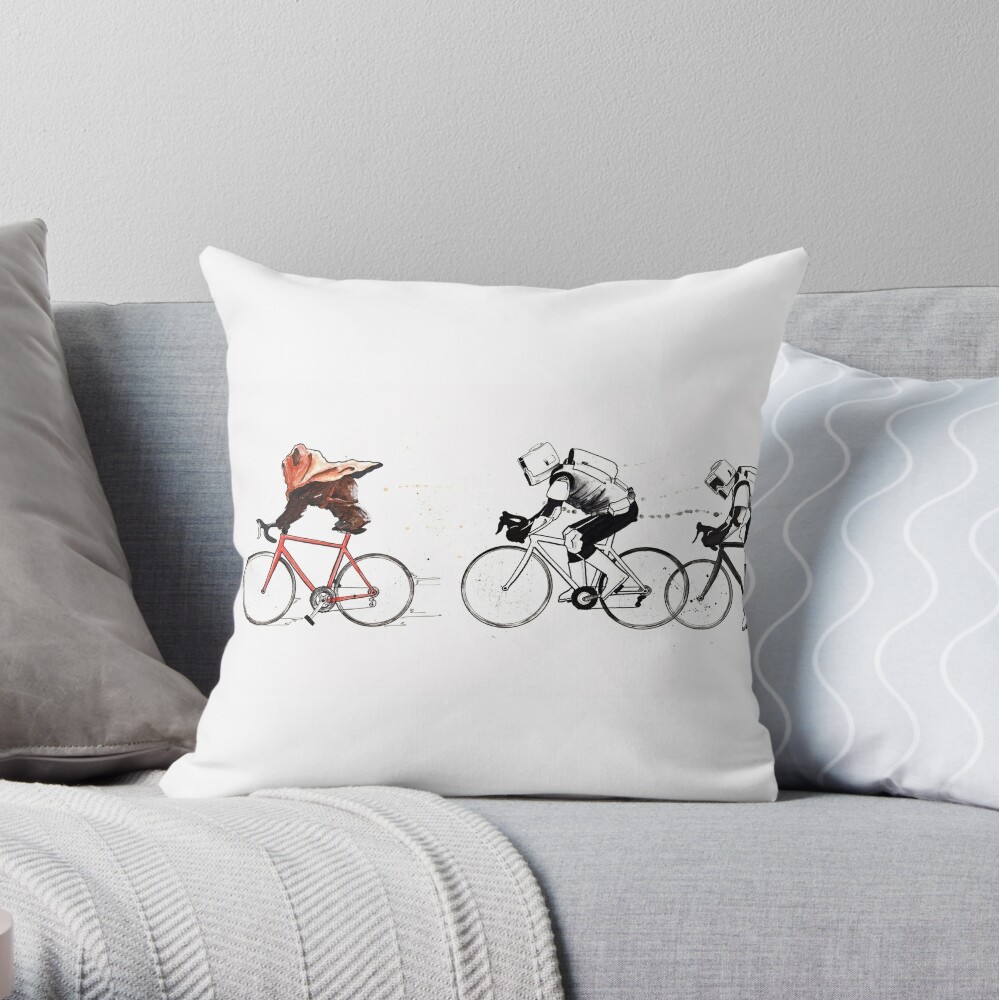 Bicycle throw hot sale pillow