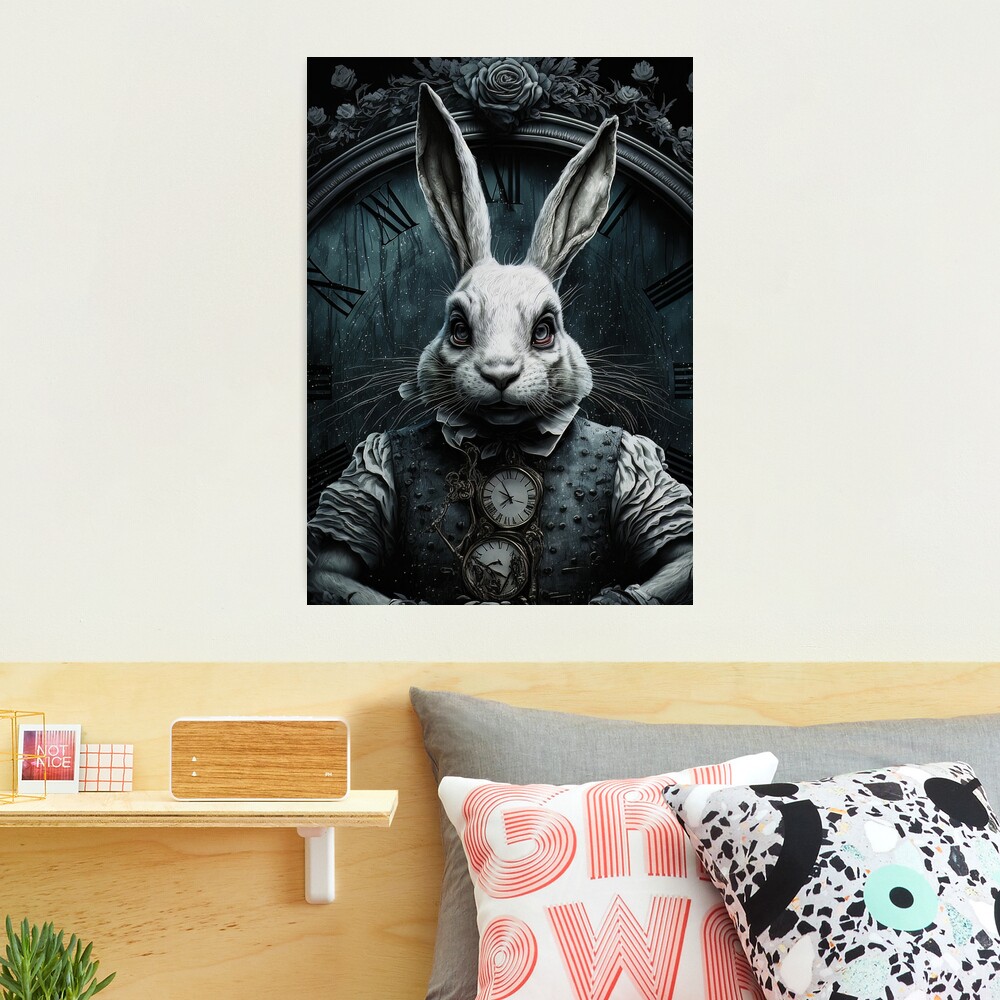 Alice in Wonderland Gifts White Rabbit Pillow White Rabbit Cushion Alice in  Wonderland Decor Bunny Gift for Rabbit Lover Rabbit Throw Pillow 