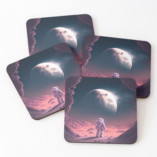 Item preview, Lone Astronaut: A Glimpse of Earth from the Moon designed and sold by MoonlitMuse.