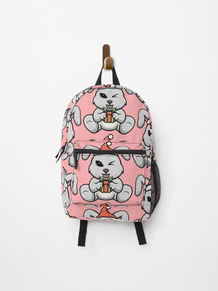Thumbnail 1 of 3, Backpack, Cute Christmas Rabbit designed and sold by cubbone.