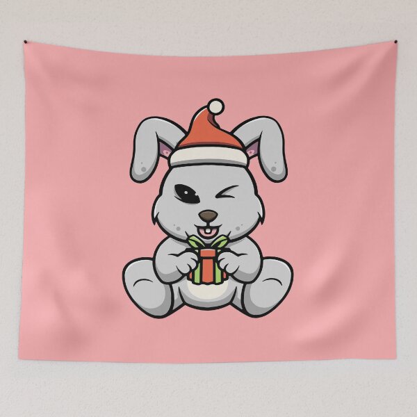 Item preview, Cute Christmas Rabbit designed and sold by cubbone.