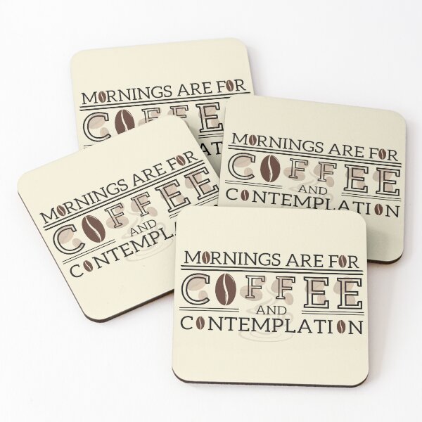 Item preview, Mornings are for coffee and contemplation designed and sold by Fitandstylish.