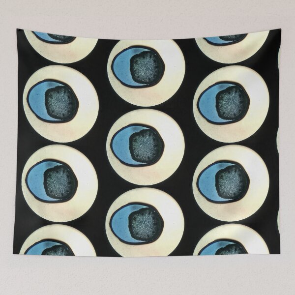 Item preview, Plant cross section dyed blue under microscope designed and sold by BeanWired.