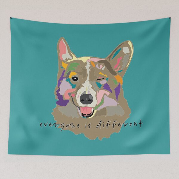 Item preview, everyone is different_wink dog_c8 designed and sold by Mimi Huang.