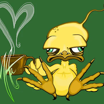 Artwork thumbnail, Grumpy Chicken Coffee by ArtAastrup by Marianne Aastrup