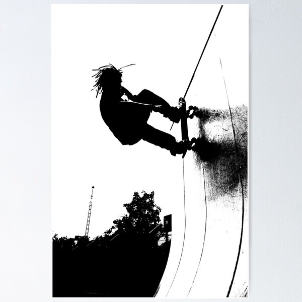 Item preview, Skater | Skateboarding black and white photography designed and sold by HoneymoonHotel.