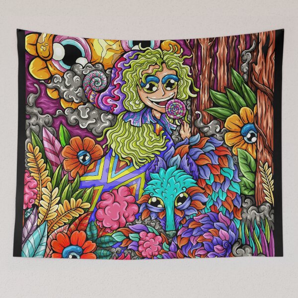 Item preview, girl and fox designed and sold by koyung500Store.