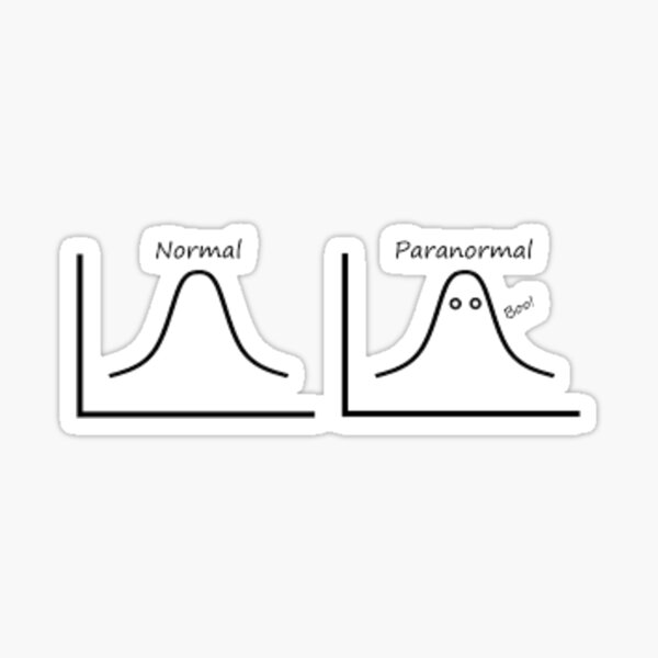 Normal and Paranormal Distribution Sticker