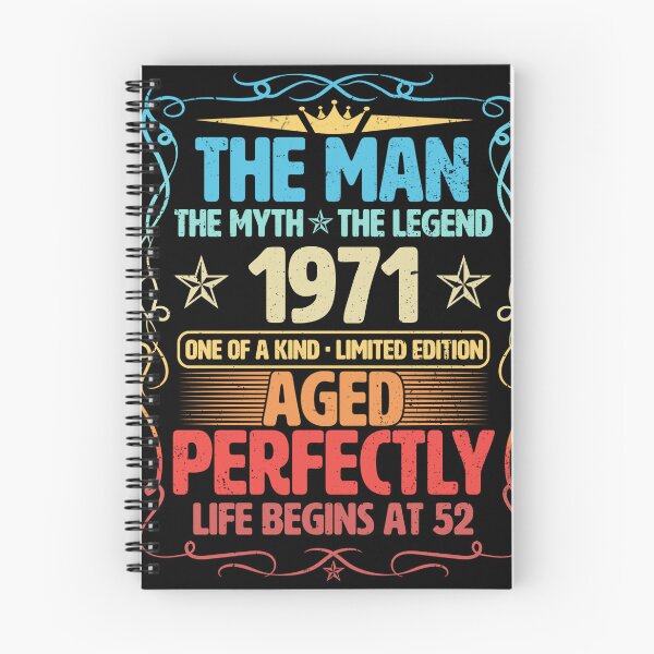 Item preview, The Man 1971 Aged Perfectly Life Begins At 52nd Birthday designed and sold by apaahteklur.