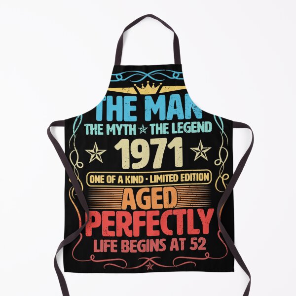 Item preview, The Man 1971 Aged Perfectly Life Begins At 52nd Birthday designed and sold by apaahteklur.