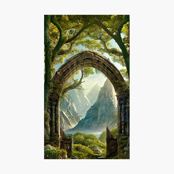 Item preview, Elven Doorway into the Mountains Expanded designed and sold by JunoStudio.
