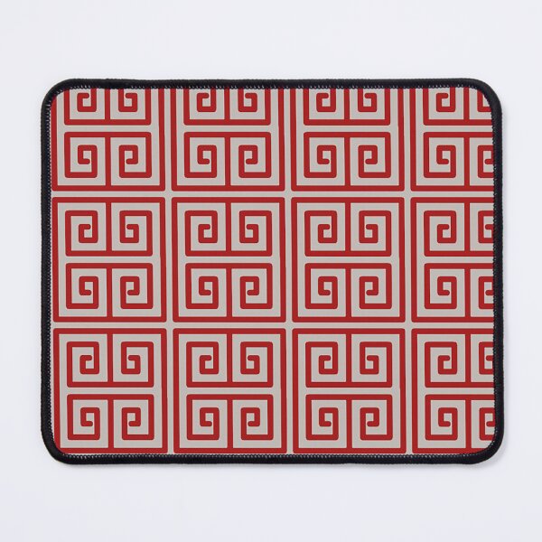 Item preview, Red Greek Key Pattern Checkered designed and sold by Tamas Das.