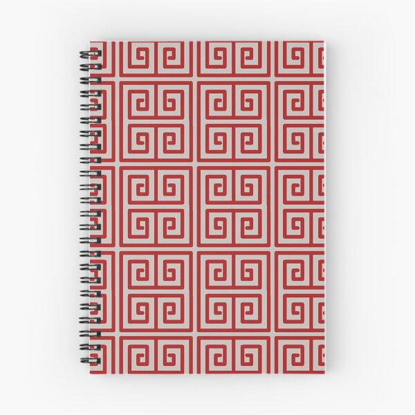 Item preview, Red Greek Key Pattern Checkered designed and sold by Tamas Das.