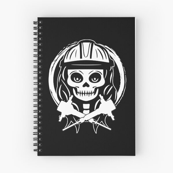 Item preview, Fossicker Female Skull and Crossed Jackhammer White Logo designed and sold by Nuletto.