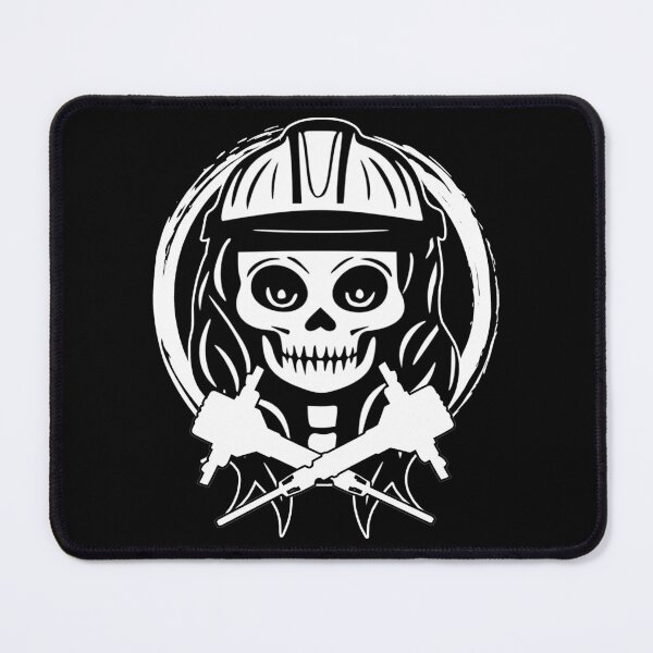 Item preview, Fossicker Female Skull and Crossed Jackhammer White Logo designed and sold by Nuletto.