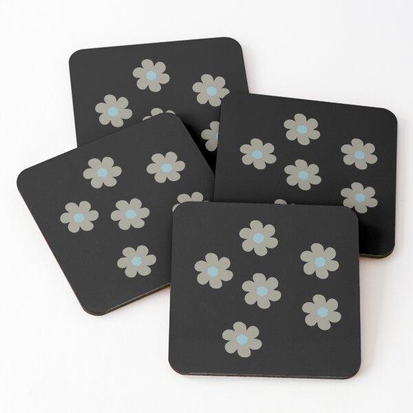 Item preview, Cute Ditsy Grey And Blue Flowers designed and sold by Flowerartlovers.