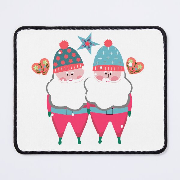 Item preview, christmas card with snowman and gifts Santa pattern set of santa claus and reindeer cute pattern designed and sold by UnloveToy10.