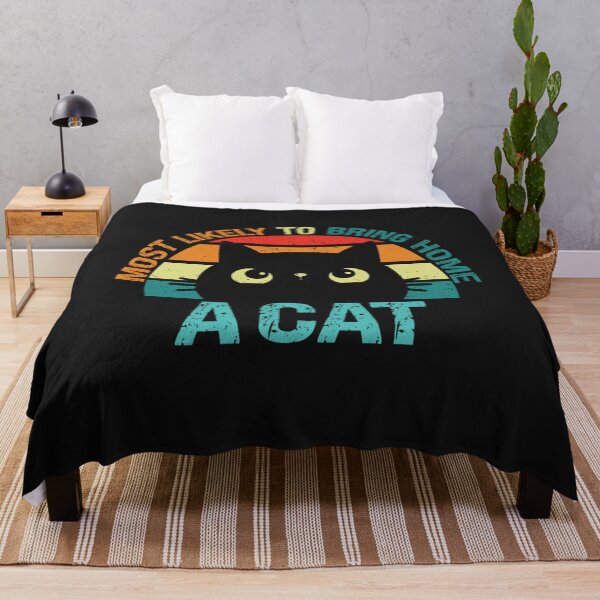 Item preview, Most Likely To Bring Home A Cat, Lovely Cat Lovers T Shirt designed and sold by Francois-Lemann.