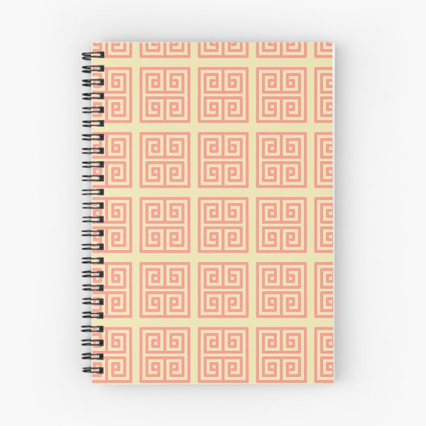 Item preview,  Pastel Yellow & Orange Greek Key Pattern,greek key design,meander pattern, designed and sold by Tamas Das.