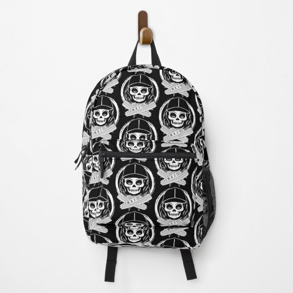 Item preview, Gongoozler Female Skull and Crossed Narrowboats White Logo designed and sold by Nuletto.