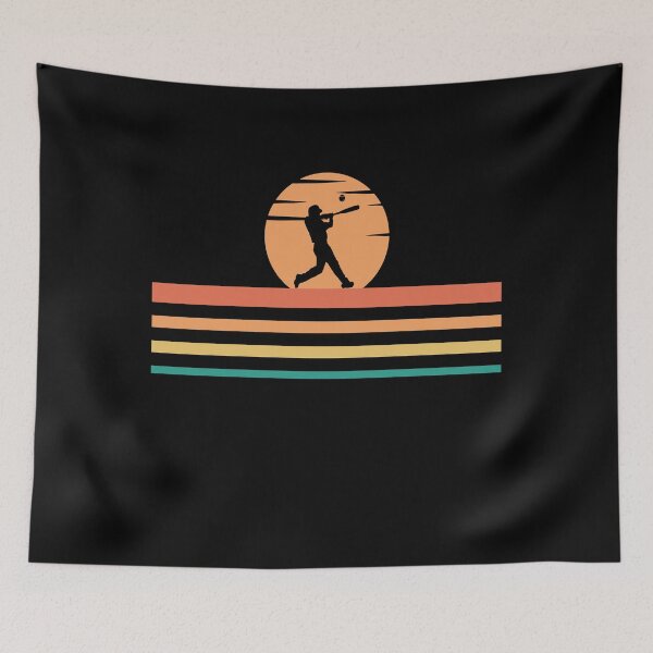 Artikelvorschau, Baseball Retro Vintage Design Nette Sonnenuntergangsgrafik für Baseballliebhaber entworfen und verkauft von Thecitiesstore.