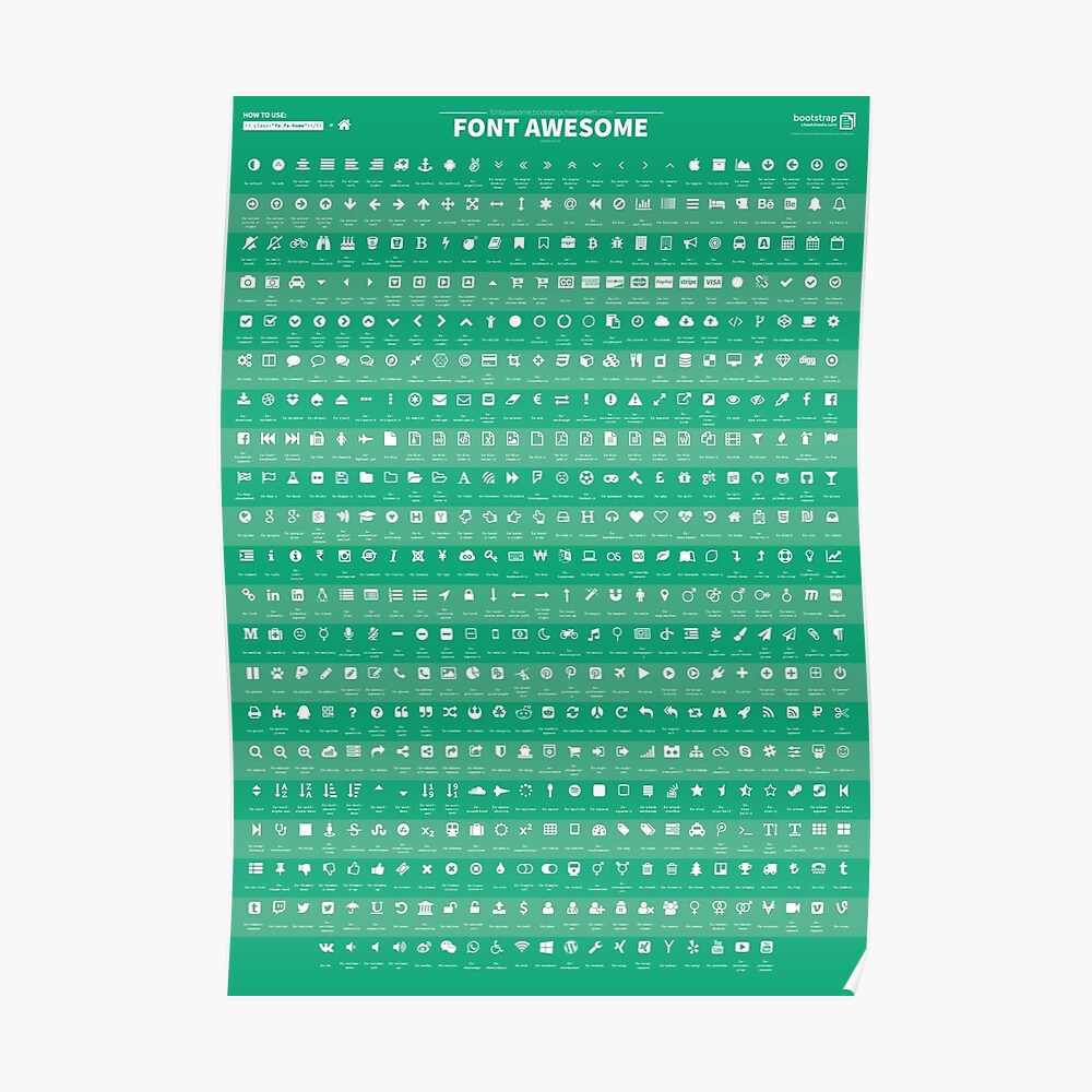 font-awesome-cheatsheet-v4-3-0-poster-by-jamescroft-redbubble