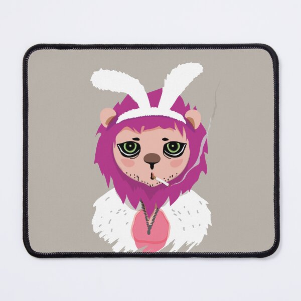 Item preview, Lion or Cat _Family Felidae_Rabbit Smoking designed and sold by RabitoDesign.