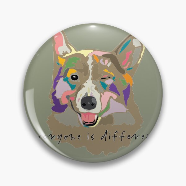 Item preview, everyone is different_wink dog_c9 designed and sold by Mimi Huang.
