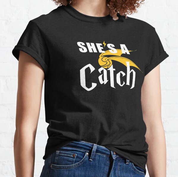 She's A Catch - Cute Couples Statement Classic T-Shirt