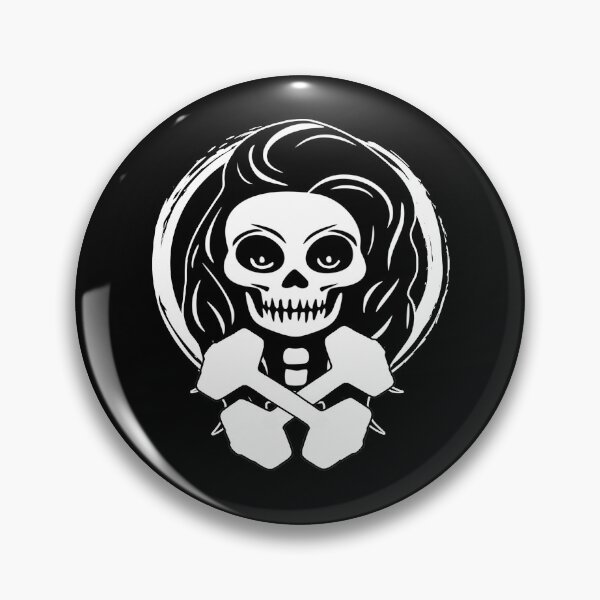 Item preview, Personal Trainer Female Skull and Weights White Logo designed and sold by Nuletto.