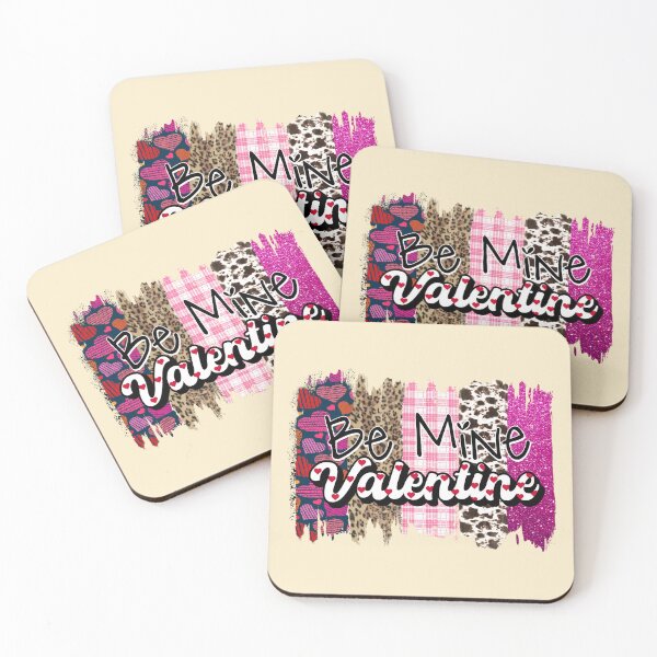 Item preview, Be Mine Valentine Brush Stroke Cheetah and Cow designed and sold by dalypdesign.