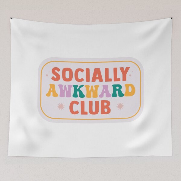 Item preview, Socially Awkward Club Statement Spoof Introvert designed and sold by Osh Sales.