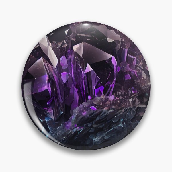 Item preview, Shiny violet crystal Amethyst gem designed and sold by AppleElf.