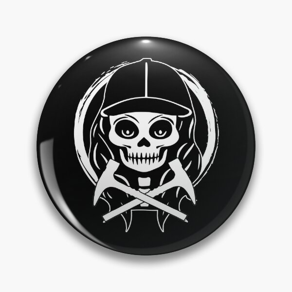 Item preview, Rockhound Female Skull and Crossed Hammers White Logo designed and sold by Nuletto.