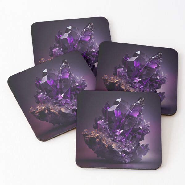Item preview, Shiny violet Amethyst crystal designed and sold by AppleElf.