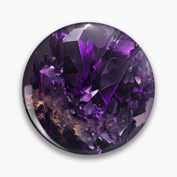 Aperçu de l'œuvre Cristal d'améthyste violet brillant créée et vendue par AppleElf.