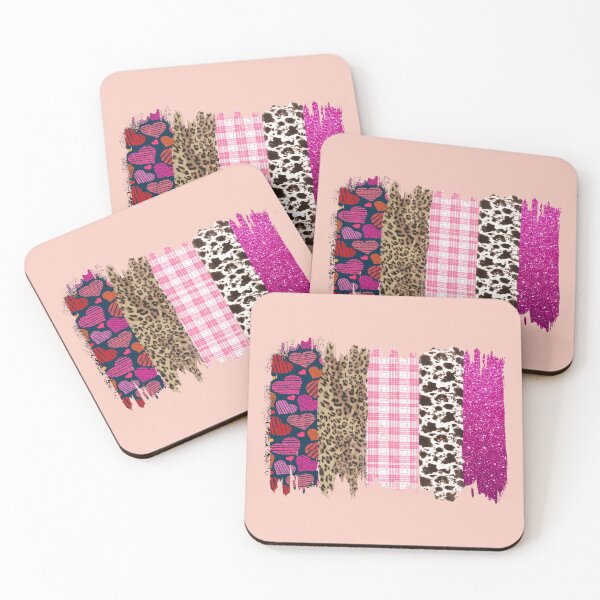Item preview, Be Mine Valentine Brush Stroke Cheetah and Cow designed and sold by dalypdesign.
