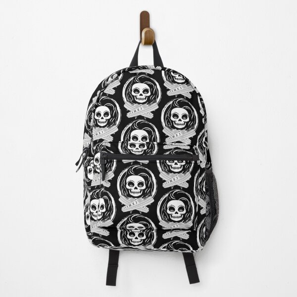 Item preview, Roving Trader Female Skull and Crossed Narrowboats White Logo designed and sold by Nuletto.