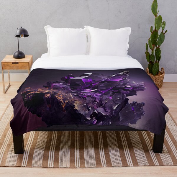 Aperçu de l'œuvre Cristal d'améthyste violet brillant créée et vendue par AppleElf.