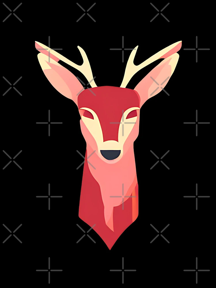 Thumbnail 5 of 5, iPhone Case, Red Poly Deer Sticker Design designed and sold by Litheon.