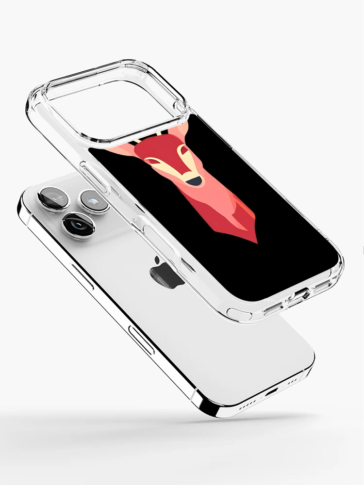 Thumbnail 2 of 5, iPhone Case, Red Poly Deer Sticker Design designed and sold by Litheon.