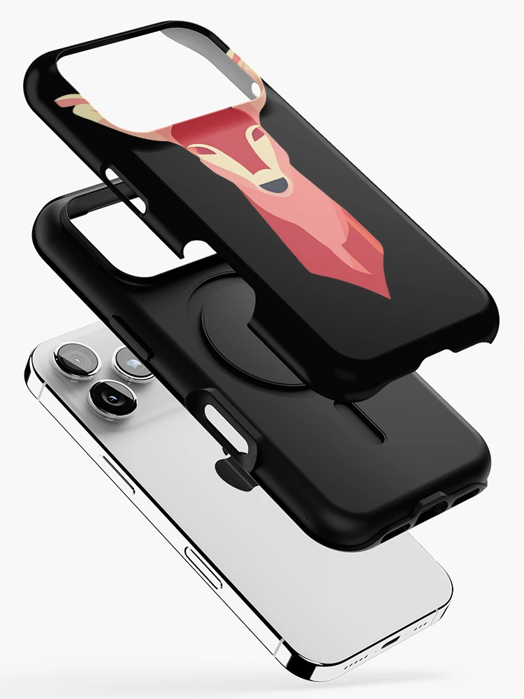 Thumbnail 2 of 4, iPhone Case, Red Poly Deer Sticker Design designed and sold by Litheon.