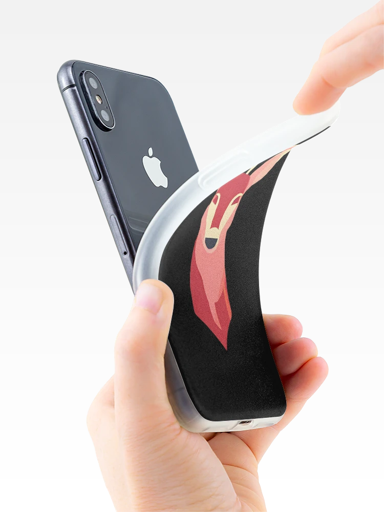 Thumbnail 4 of 5, iPhone Case, Red Poly Deer Sticker Design designed and sold by Litheon.