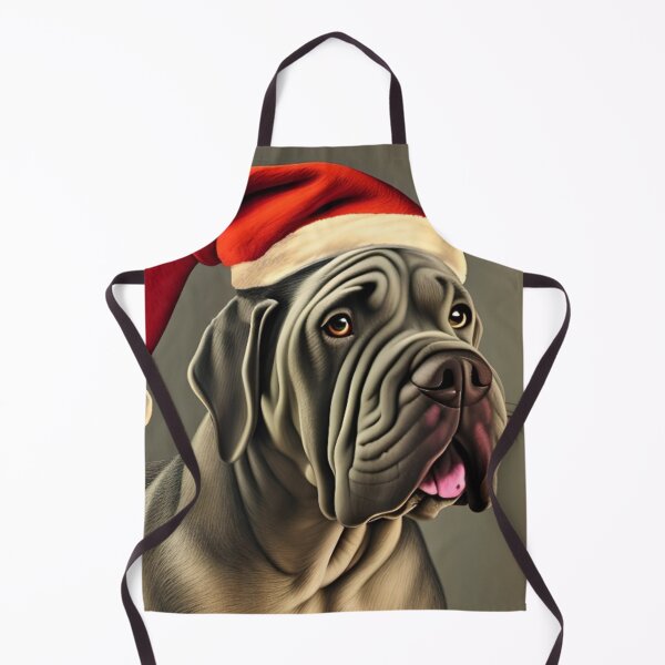 Item preview,  Christmas Neapolitan Mastiff Wearing A Santa Hat designed and sold by ZenEverAI.