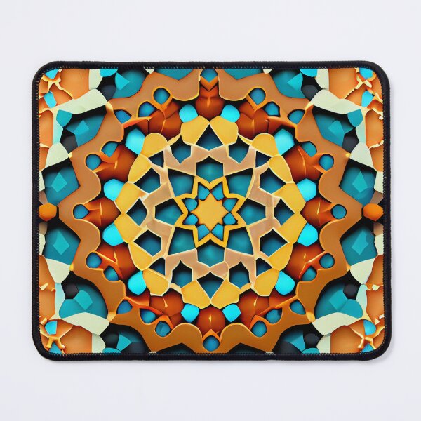 Item preview, Complex Dazzling Semi Abstract Moroccan Pattern Digital Painting designed and sold by CodeAndColors.